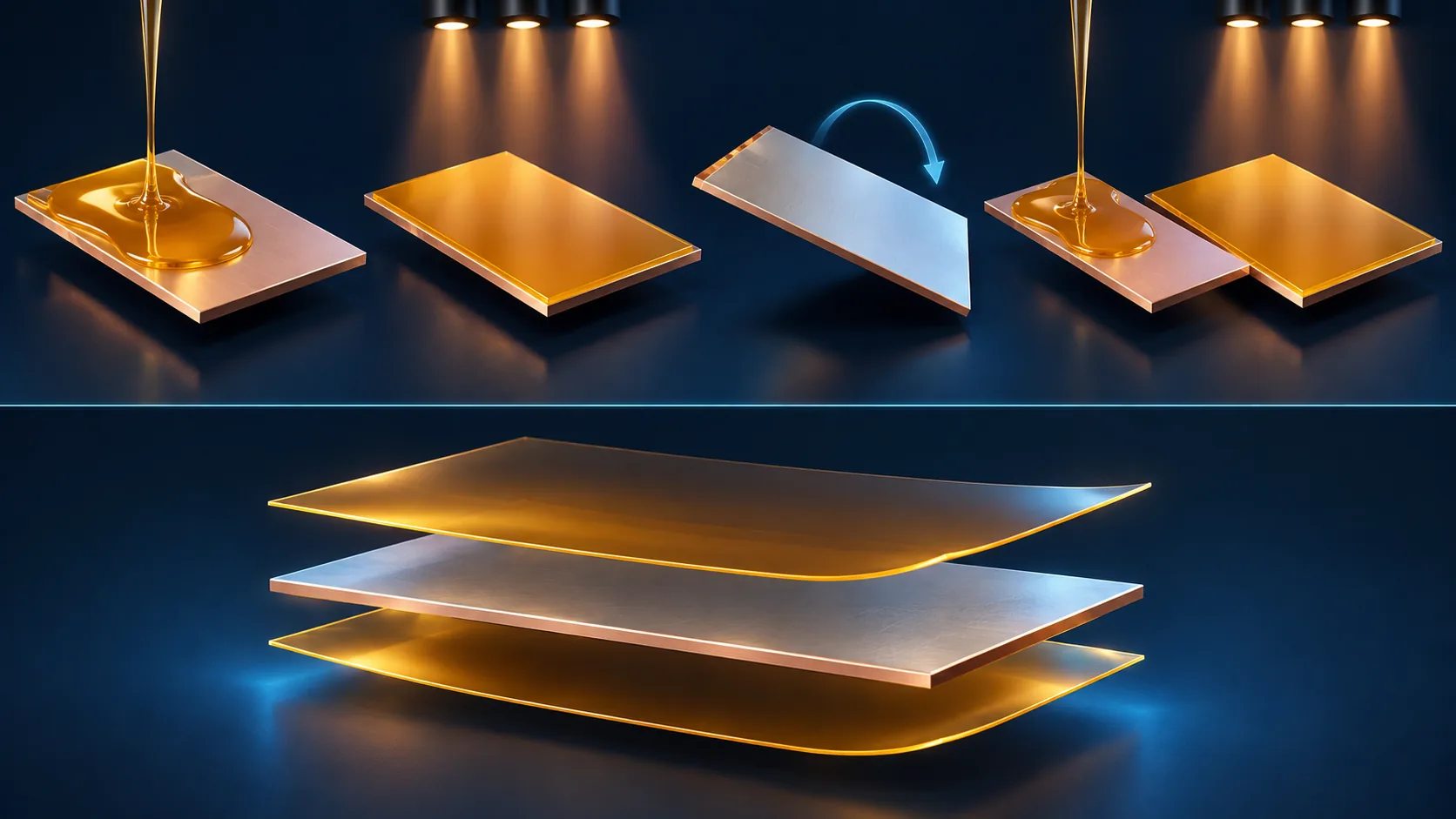 Conceptual illustration of Process comparison: liquid ink versus film