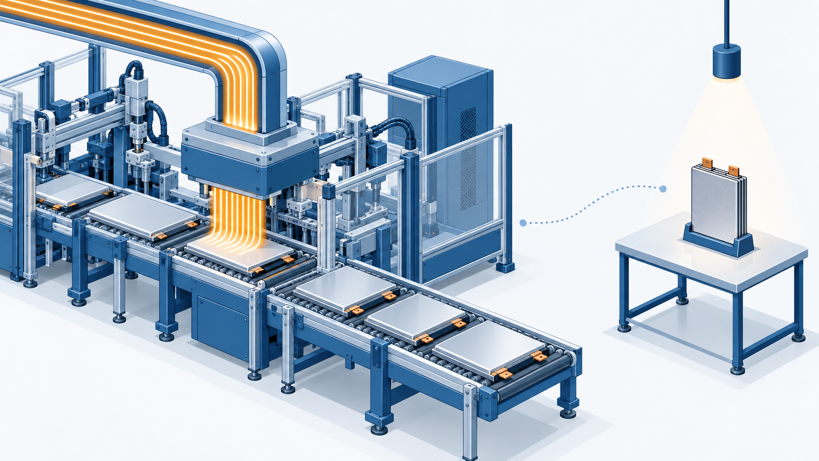 Conceptual illustration: A company that specializes in ultra-fast charging batteries has reached the stage of developing its first prototype for all-solid-state batteries next door.