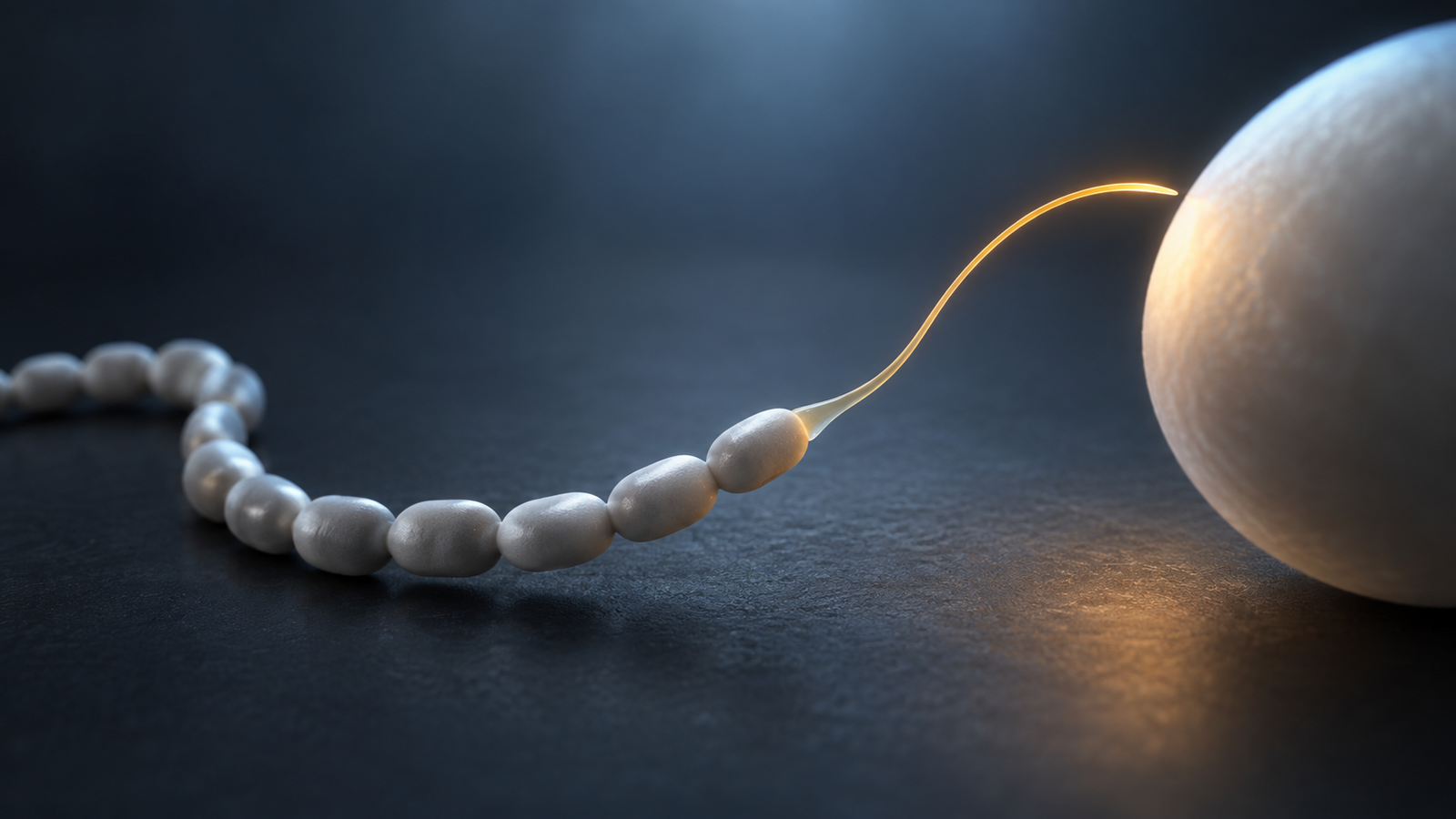 Hero image: An abstract image with a soft tuft in a thin chain