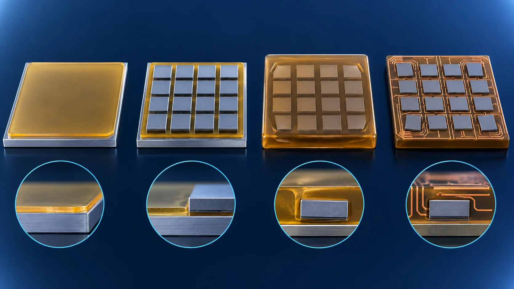 Conceptual illustration of The mold-first process and how die shift arises