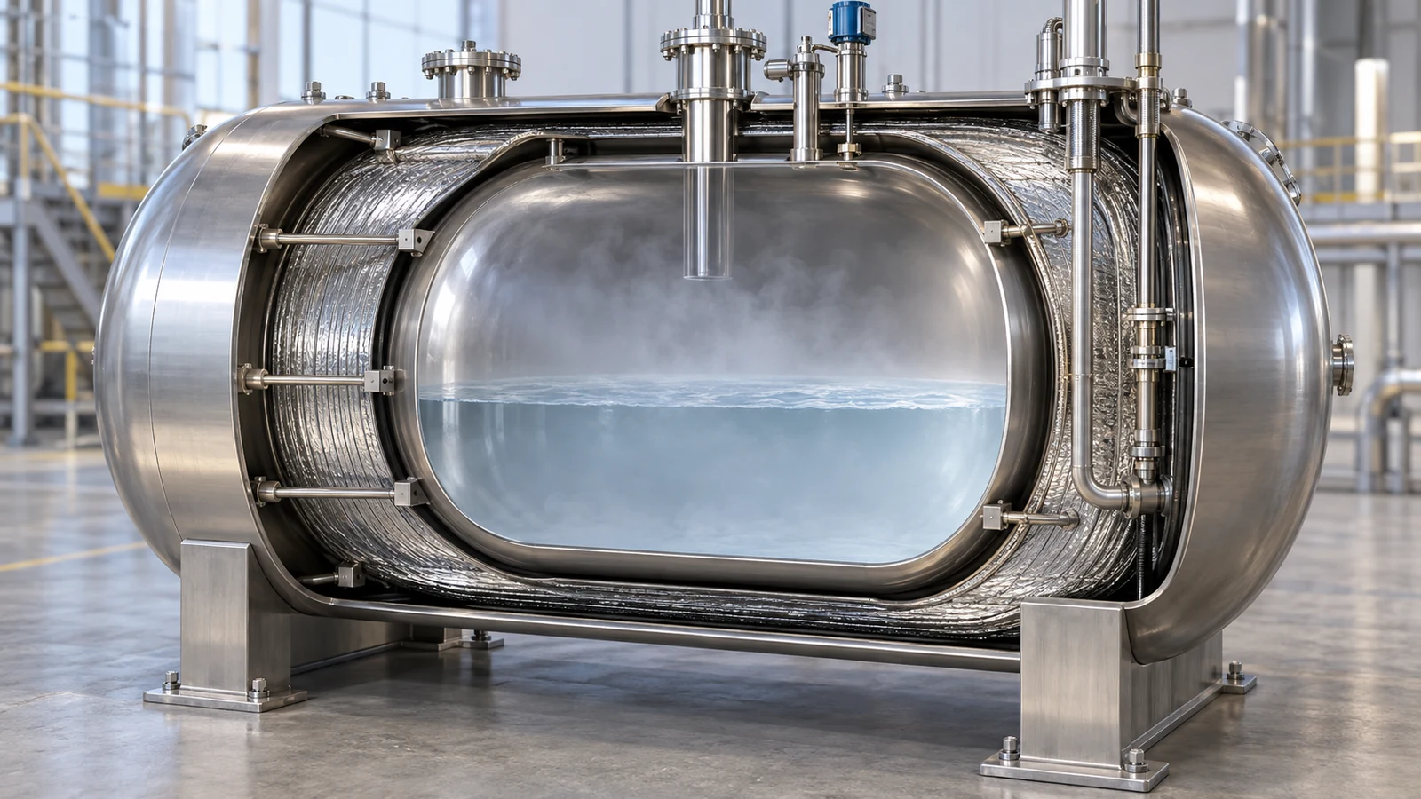 Conceptual three-dimensional illustration of Liquid Hydrogen