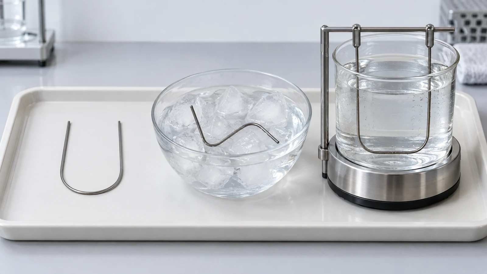 A deformed wire returns to its memorized shape on heating