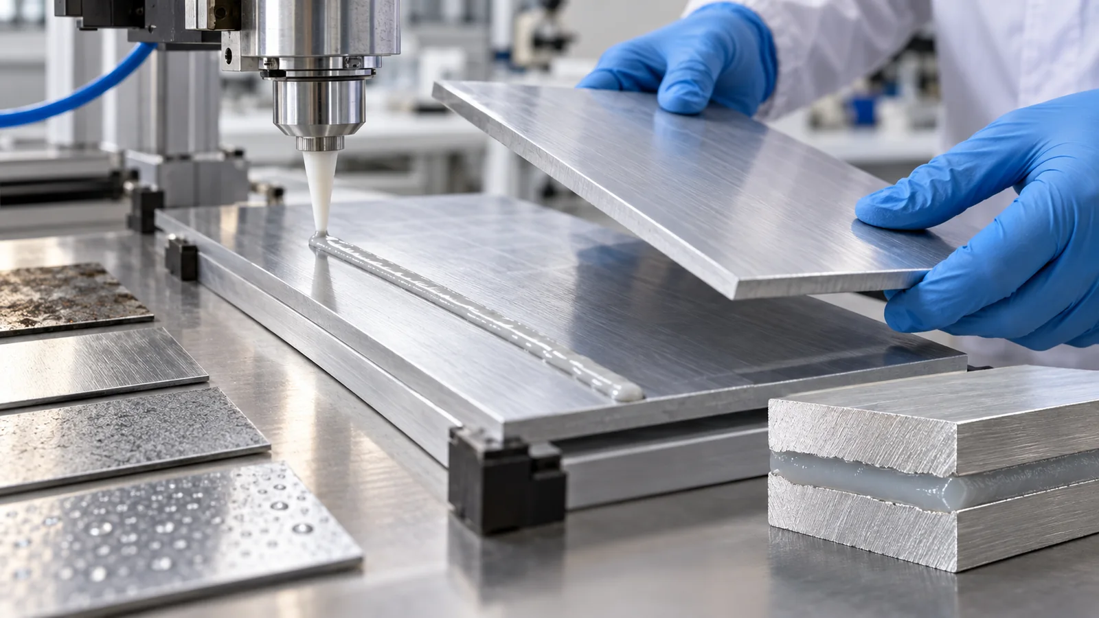 Design the dispensing pattern and joint together