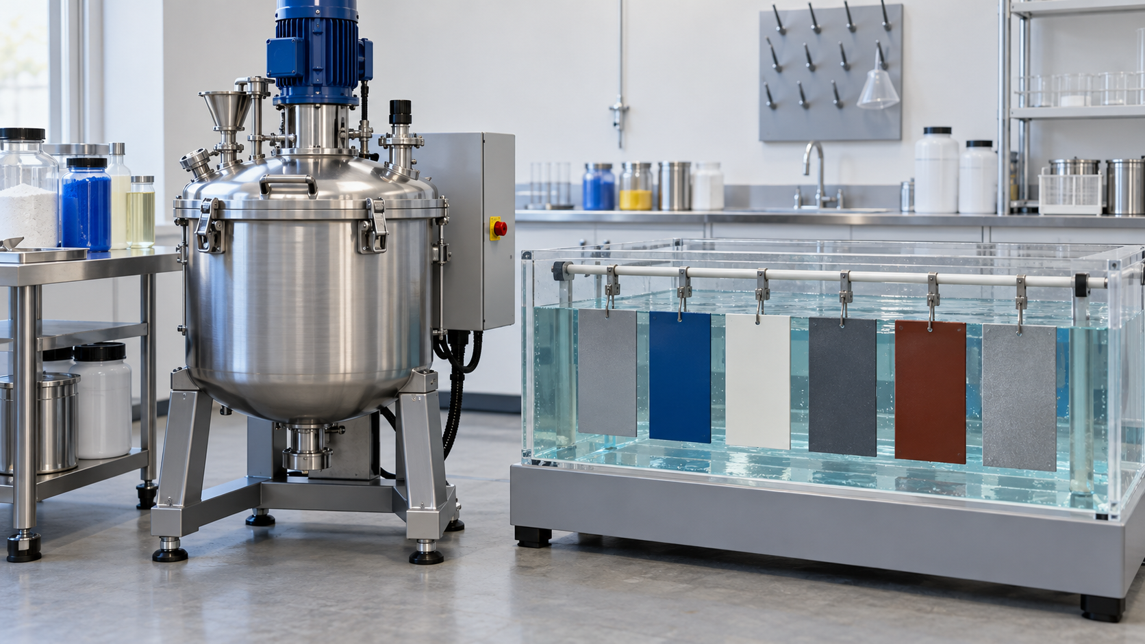 Coating formulation is distinguished from evaluation of coupons for marine applications.