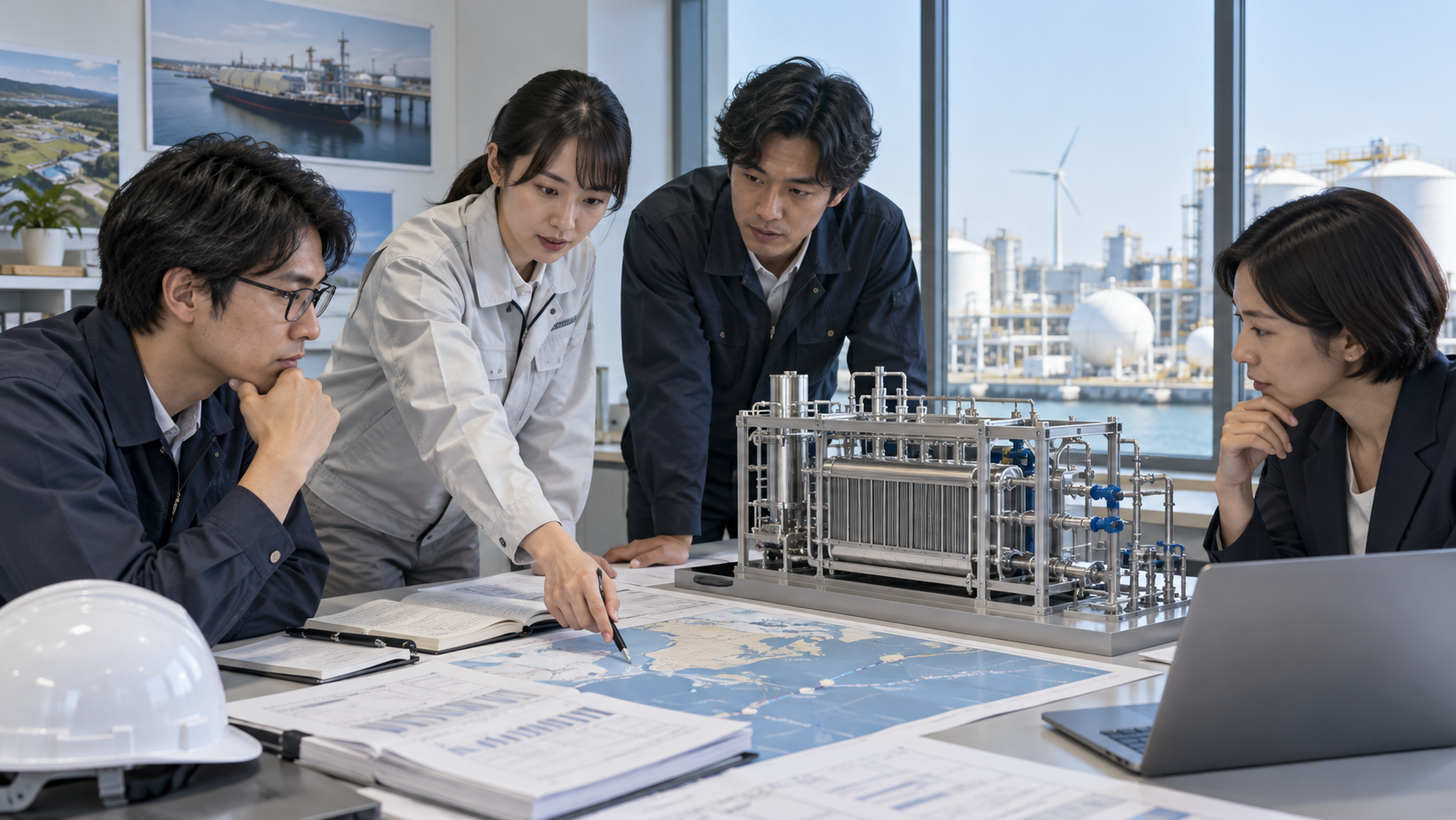 Conceptual image of Ministry of Economy, Trade and Industry (METI)'s hydrogen-energy-related work