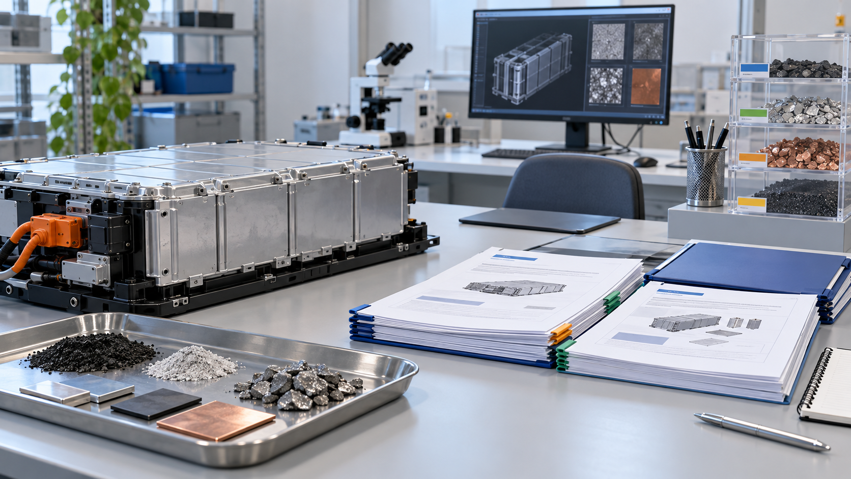 Battery information and regulatory documents illustrate policy and review work