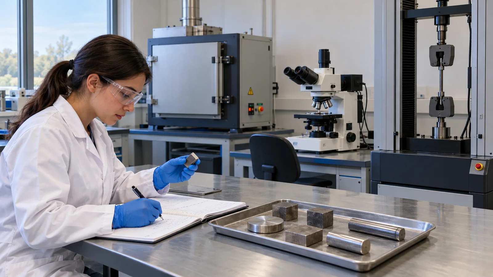 Record composition together with heat treatment, microstructure and test conditions. Identical elemental fractions do not guarantee identical properties.