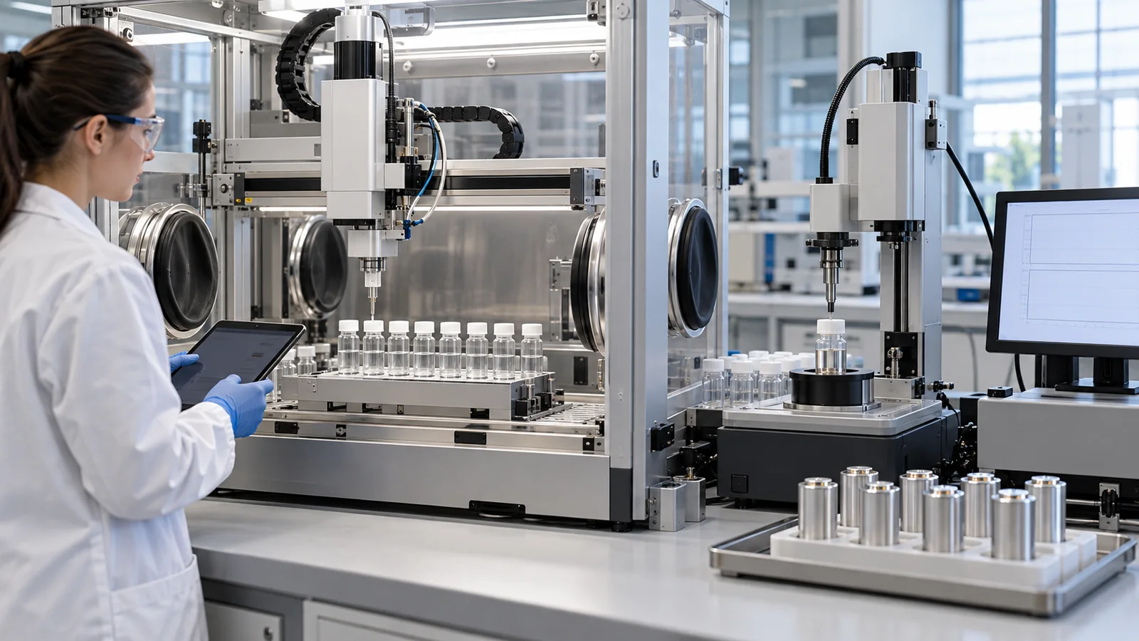 Change electrolyte formulations and feed measurements into the next choice. A material prediction alone does not establish cell-level performance.