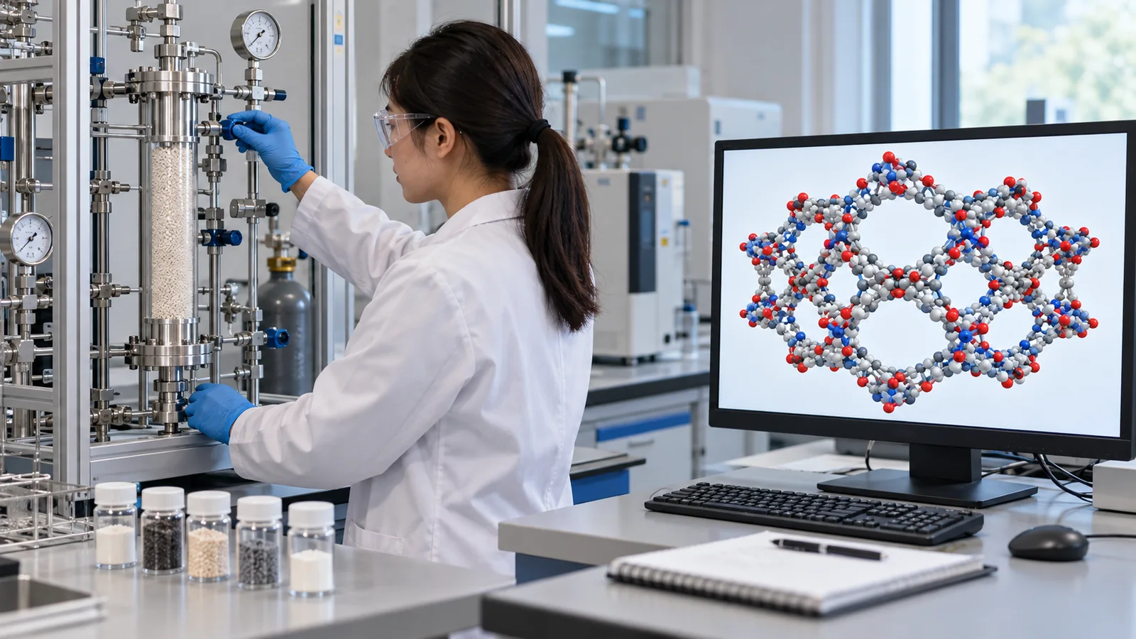 Link AI-proposed candidates to synthesis and functional testing, without reproducing a company material or its performance.