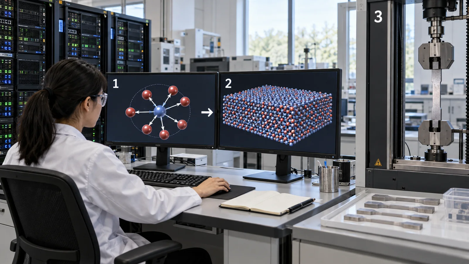 Use a learned interatomic model in dynamics, checking whether elements, structures and conditions lie within its valid domain.