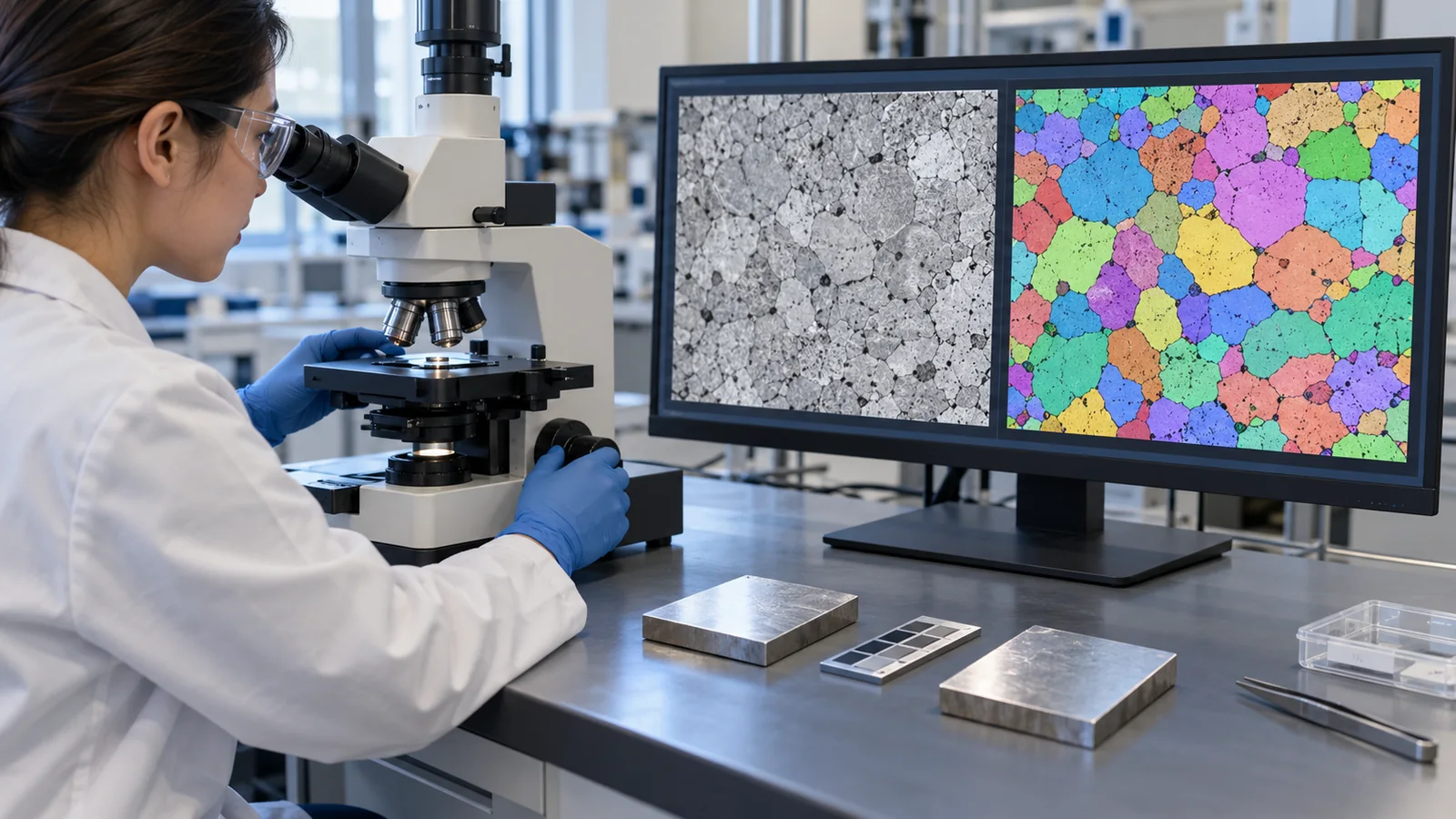 Compare the original measurement with the classification and check calibration and repeats. The coloured segmentation is illustrative, not a measured result.