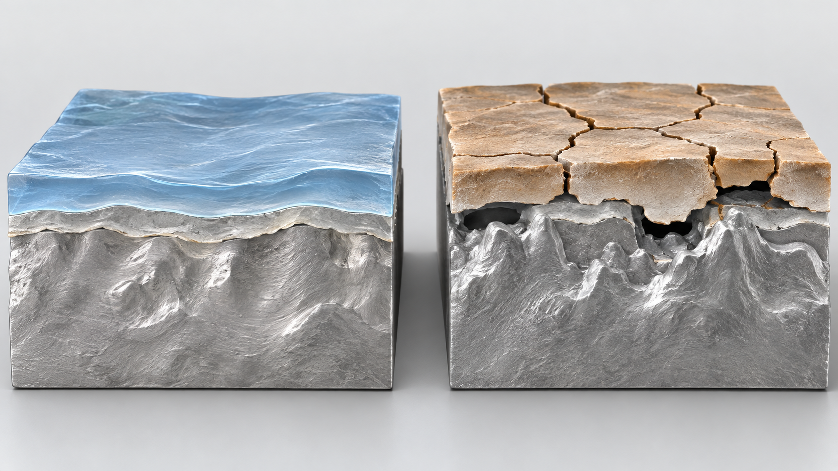 The model relates lithium deformation to surface-layer stiffness