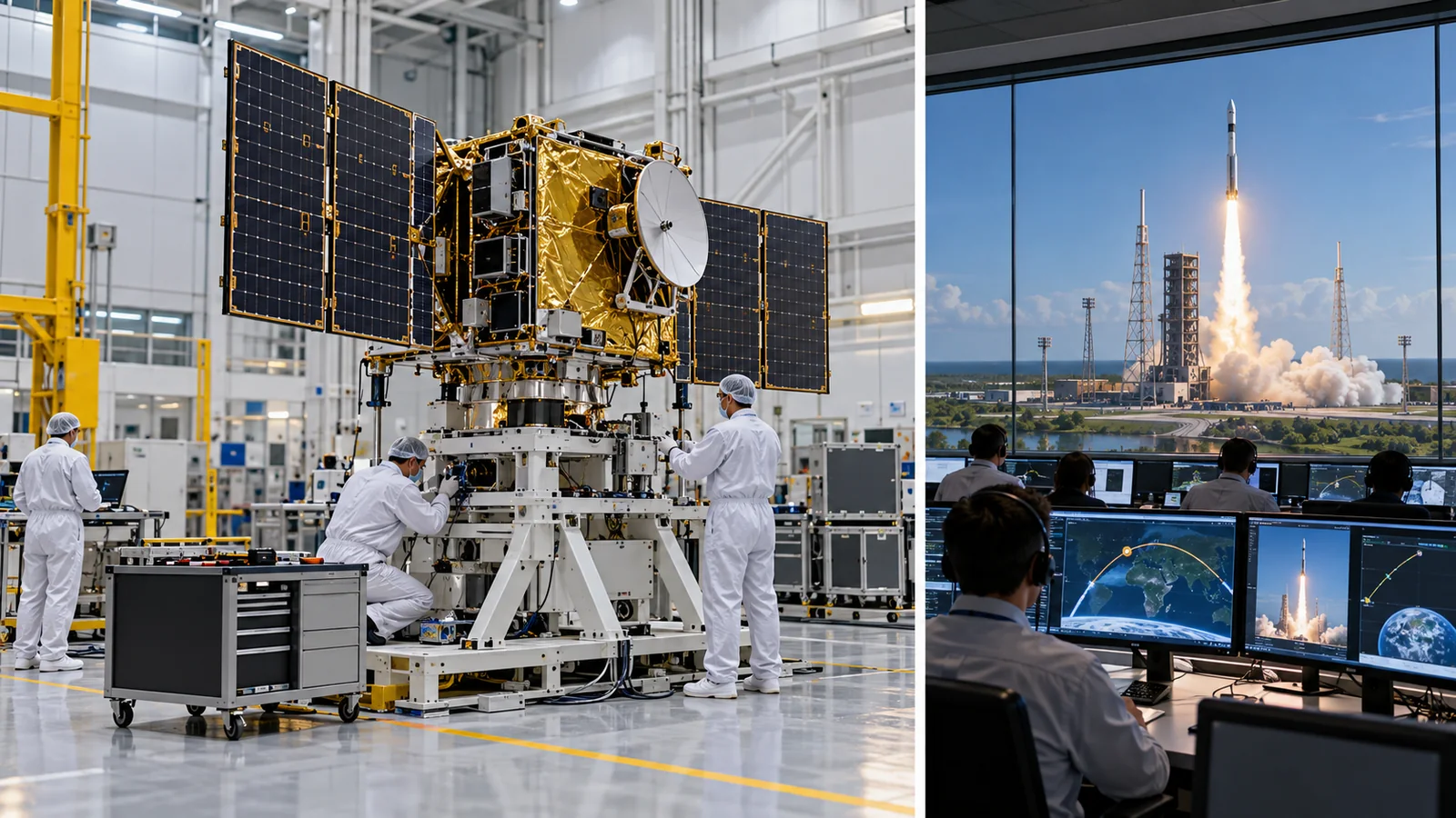 A concept of a space agency developing, testing and operating missions. Consult the institutional diagram for separate private-sector authorisation and commercial-contract roles.
