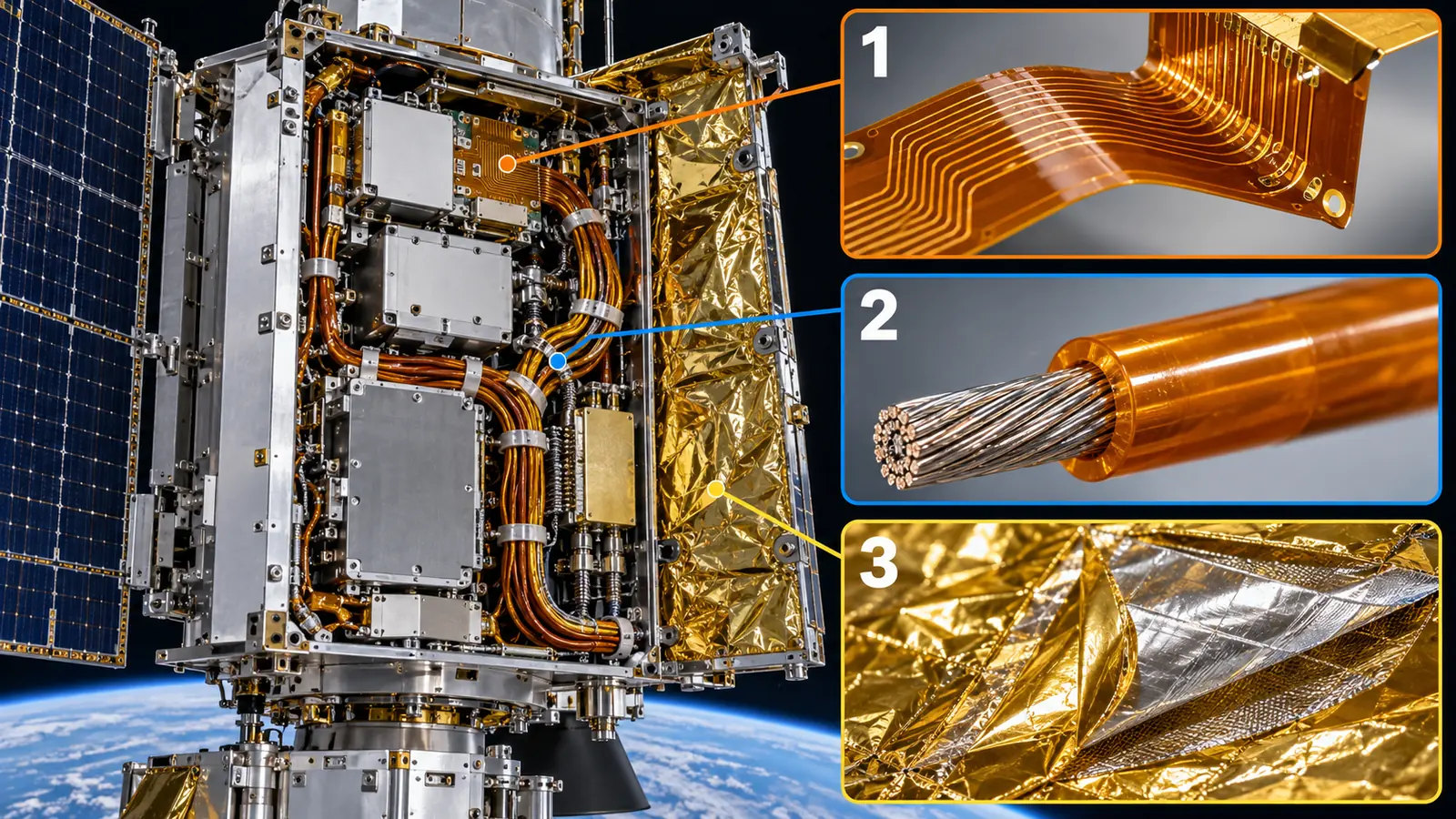 1 flexible circuitry, 2 wire insulation and 3 multilayer insulation use different constructions and roles even within polyimide-based materials.
