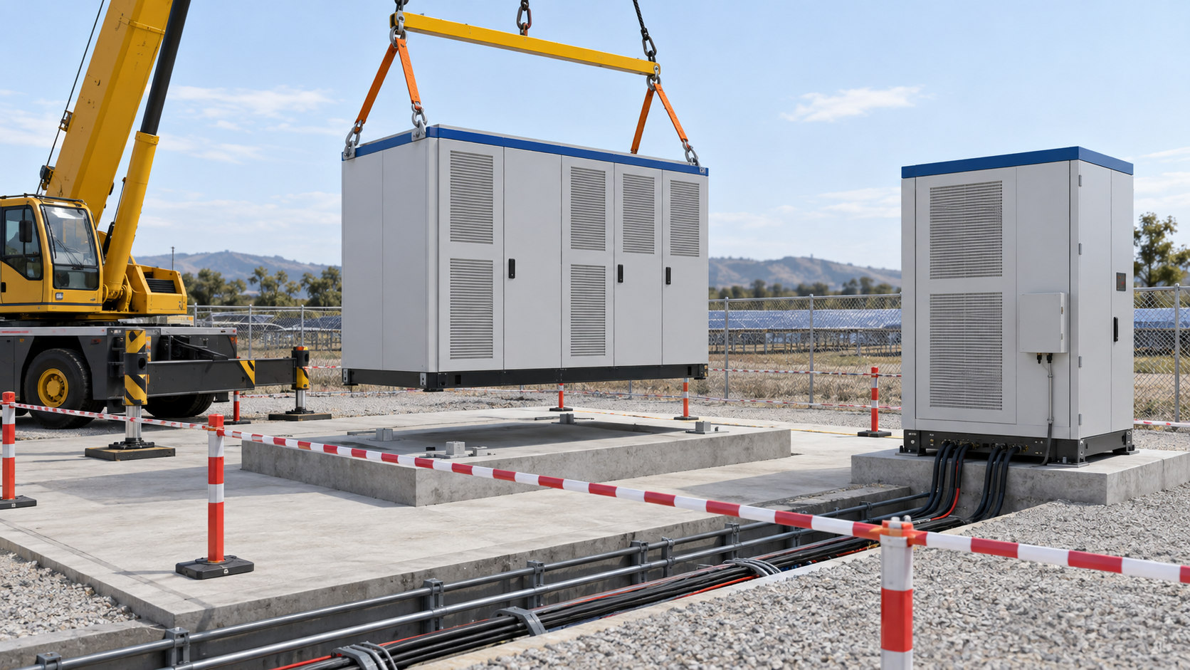 Cabinet installation, foundations and electrical infrastructure contribute to installed cost
