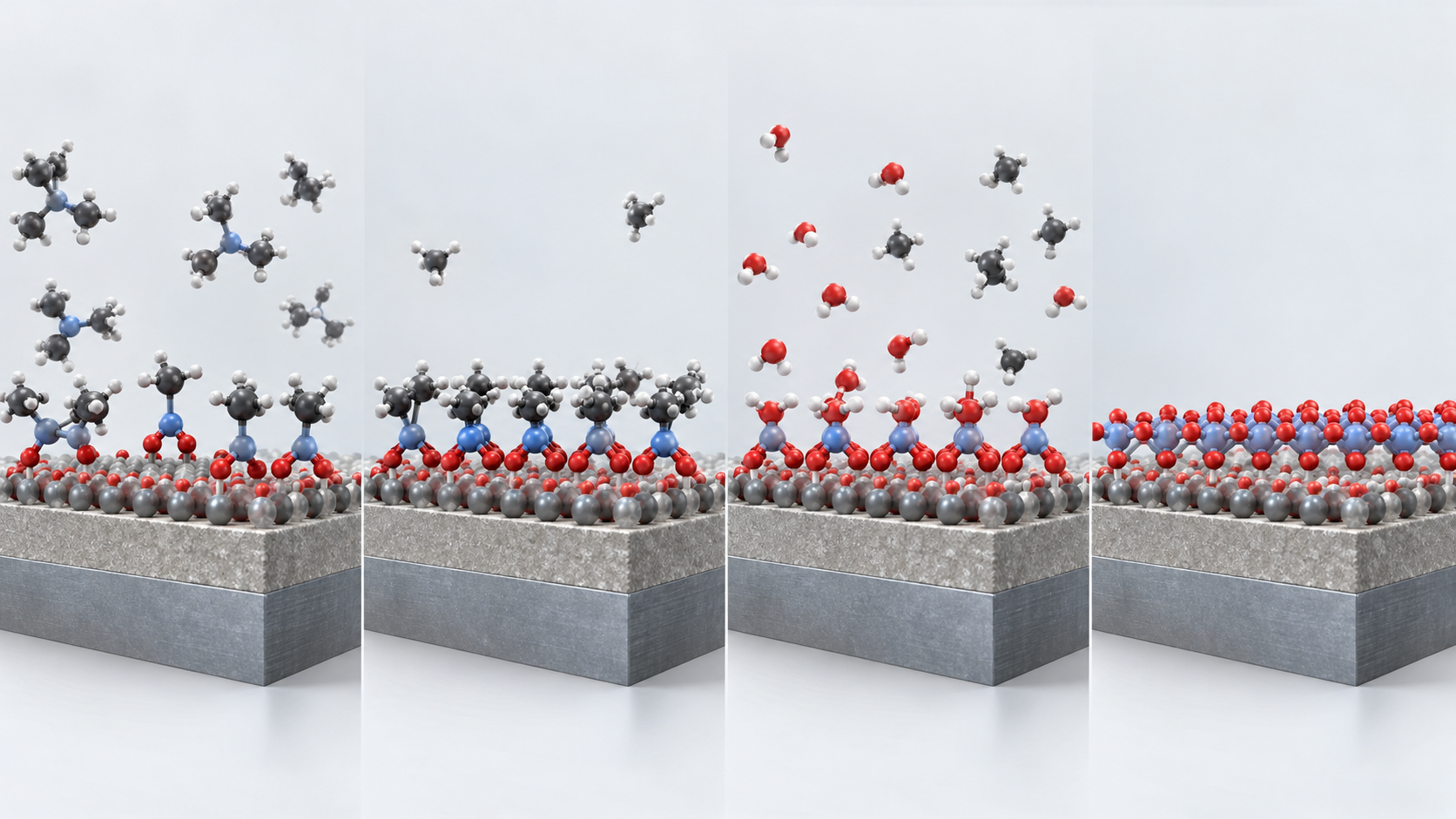 Educational illustration: Atomic Layer Deposition (ALD) Explained