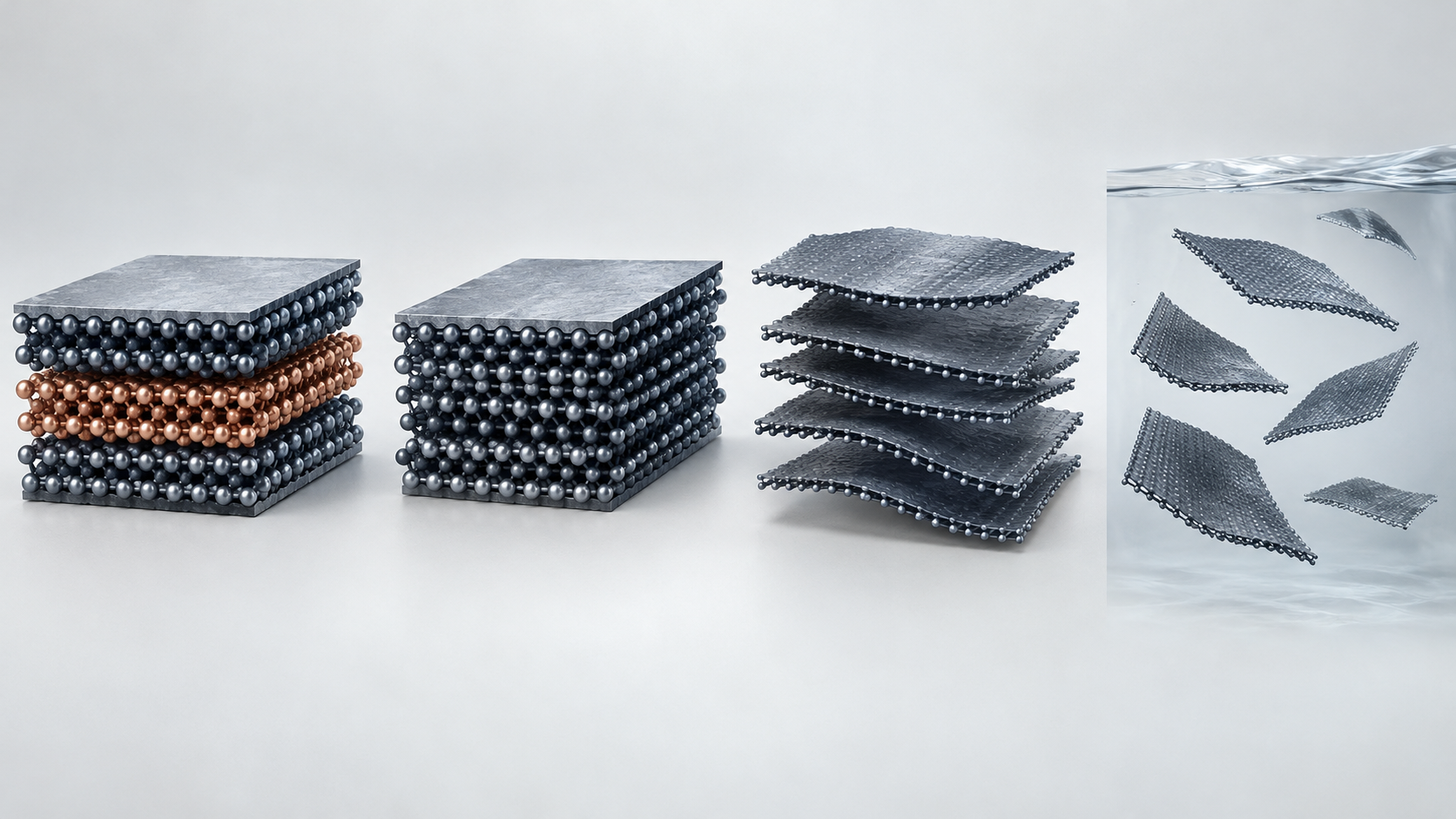 Educational illustration: MXenes and Nanosheets Explained