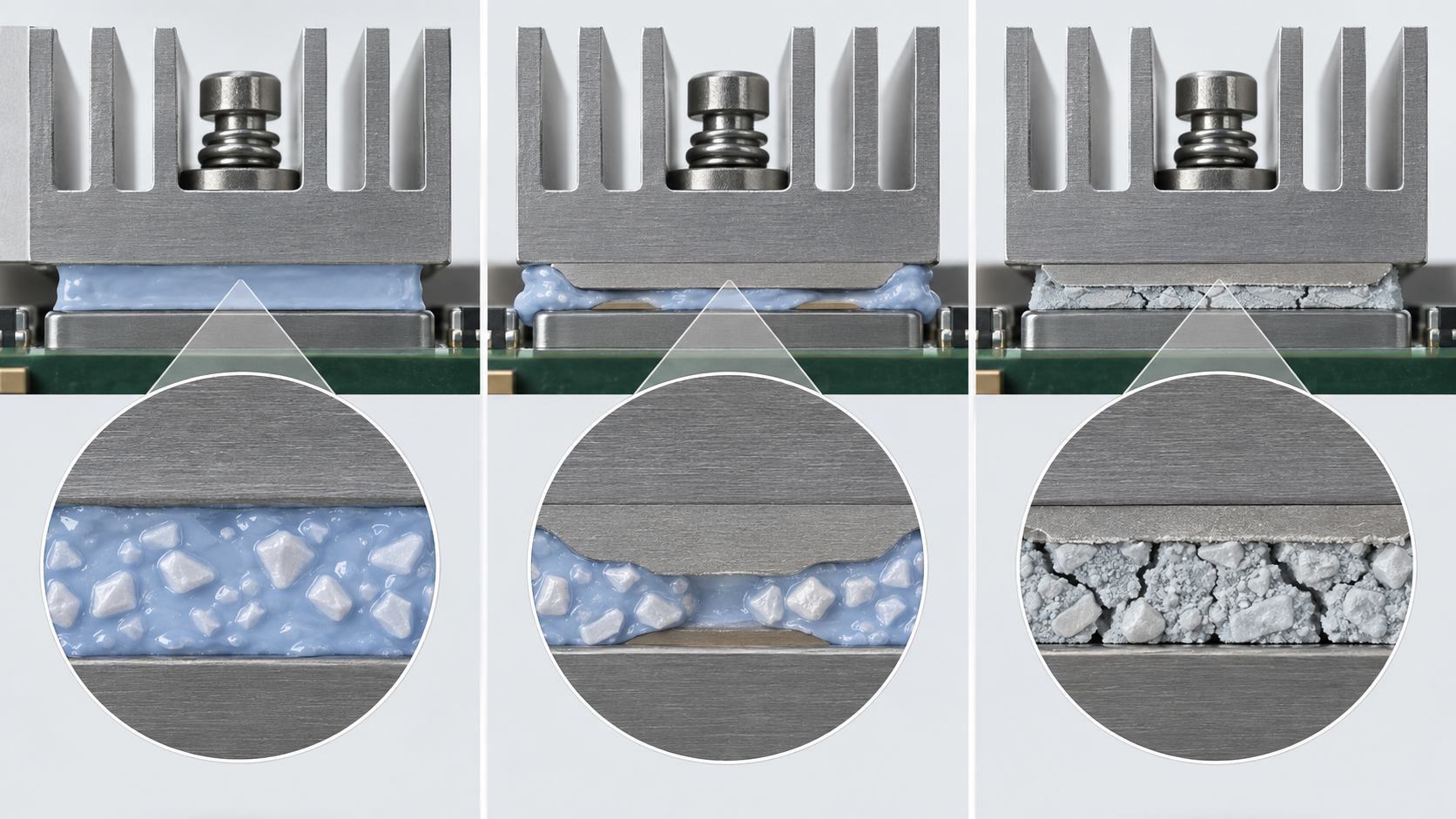 Left: initial application