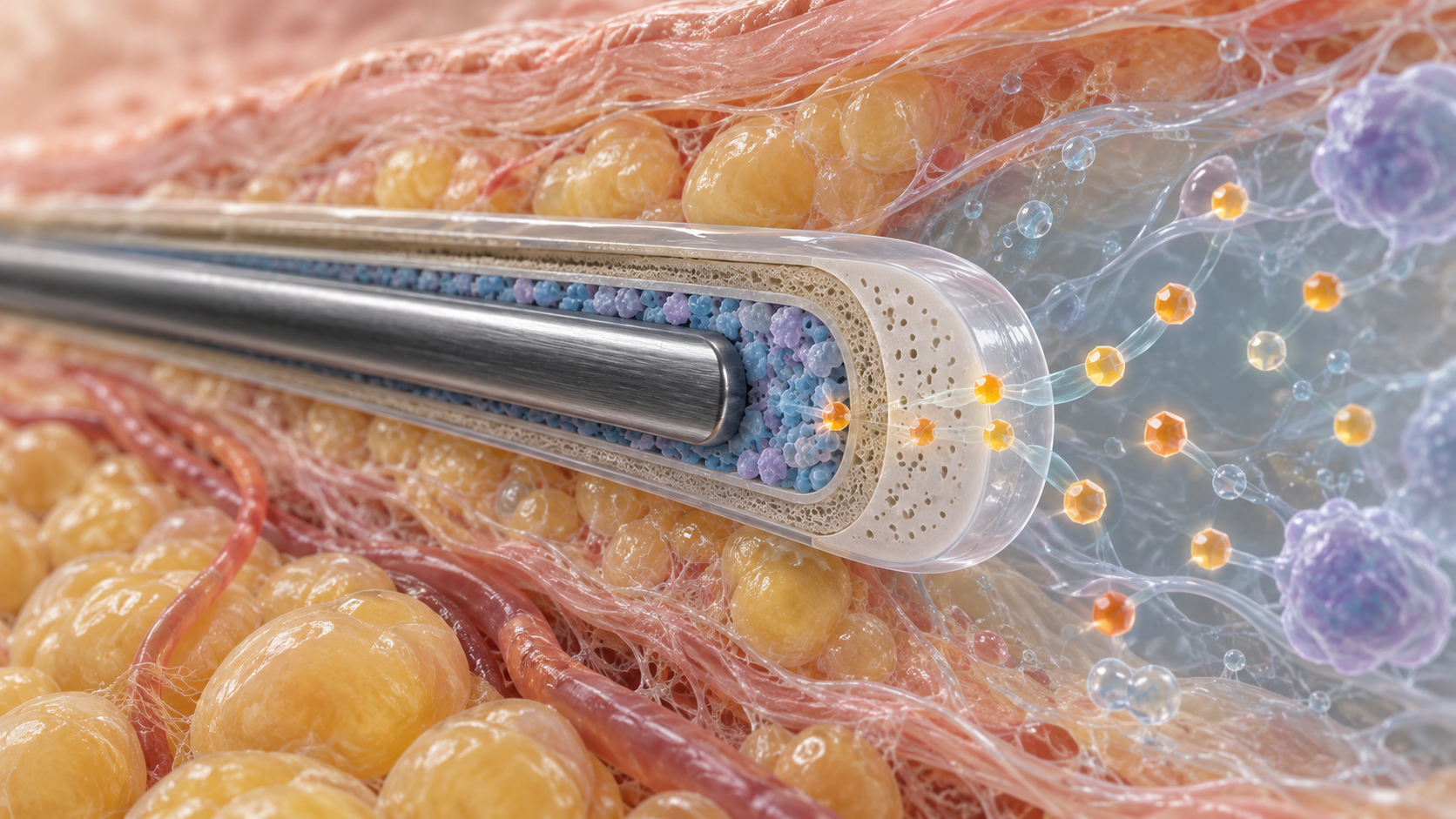 Conceptual illustration of materials at enzyme–electrode interfaces