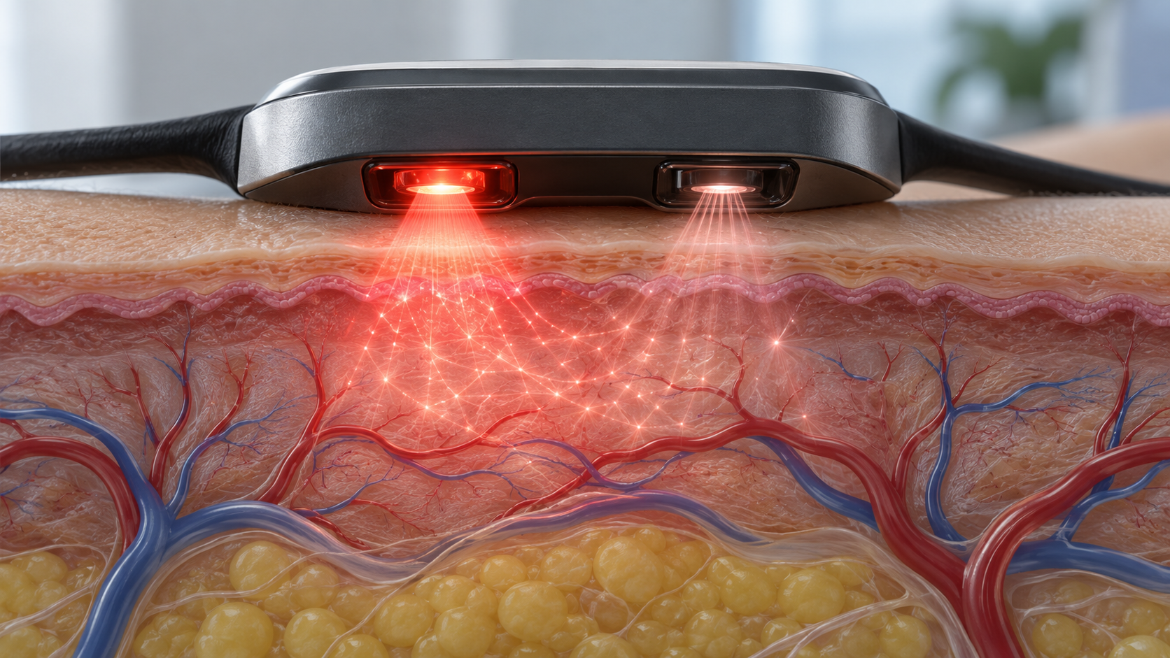 Conceptual illustration of wearable biosensors
