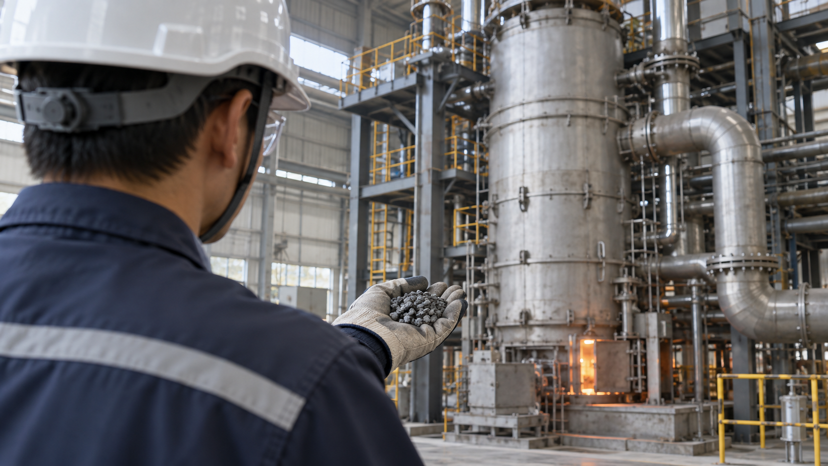 Conceptual hero image for Hydrogen Steelmaking (DRI)