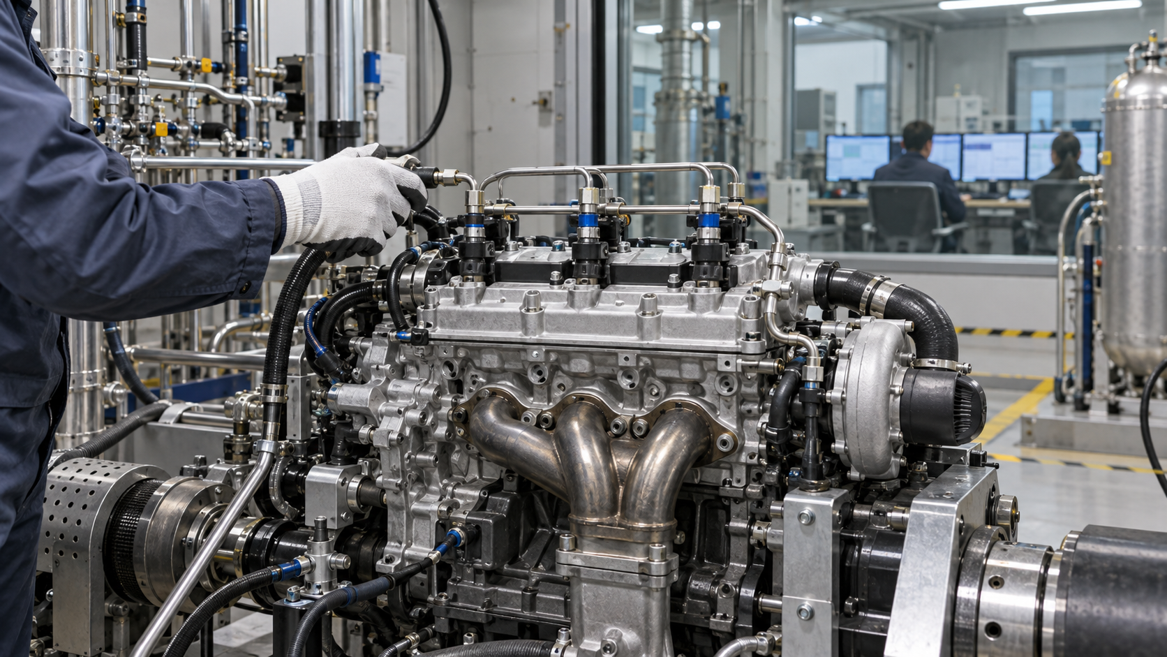 Conceptual hero image for Hydrogen Combustion Engines