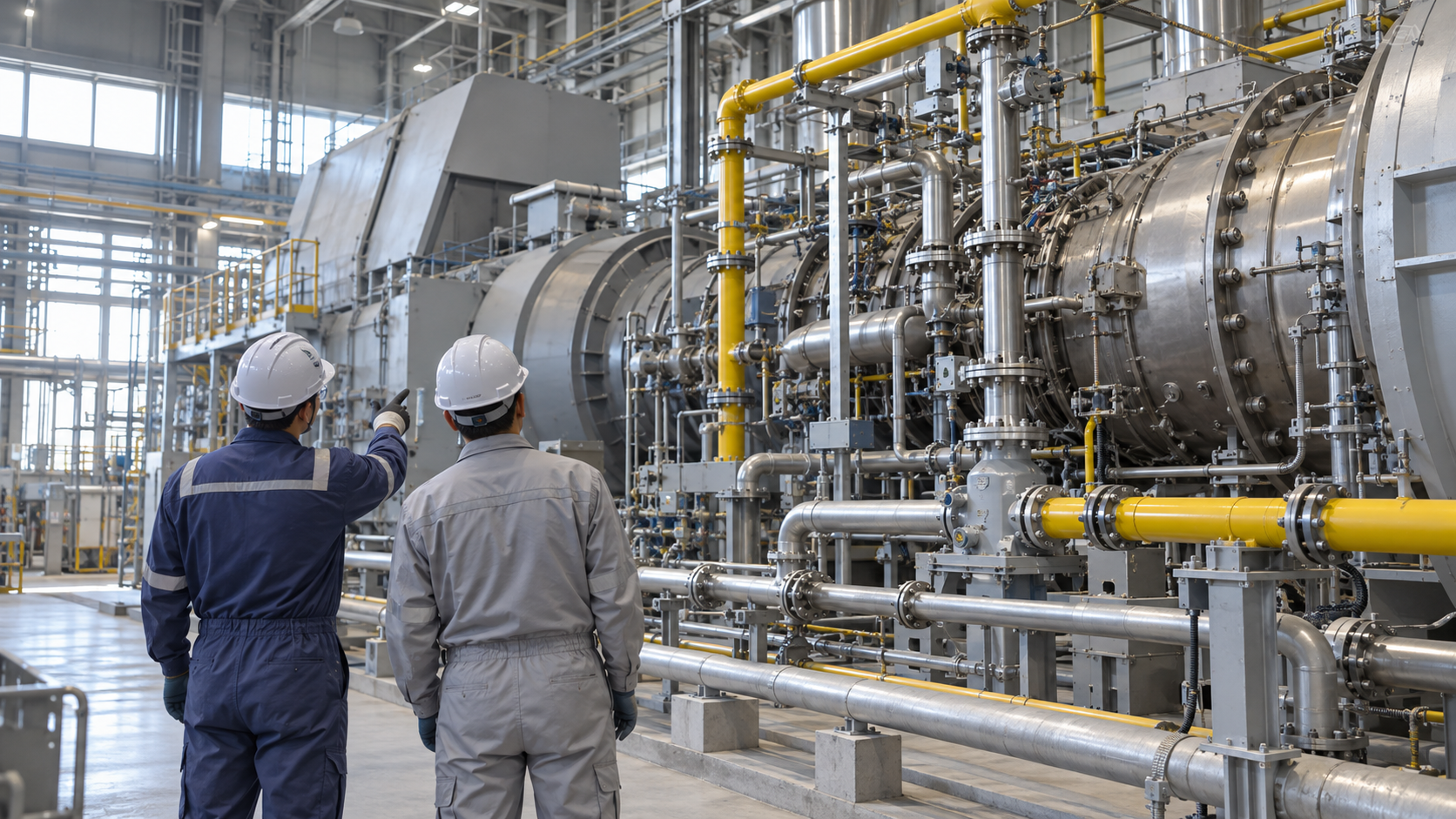 Conceptual hero image for Hydrogen Co-Firing in Gas Turbines