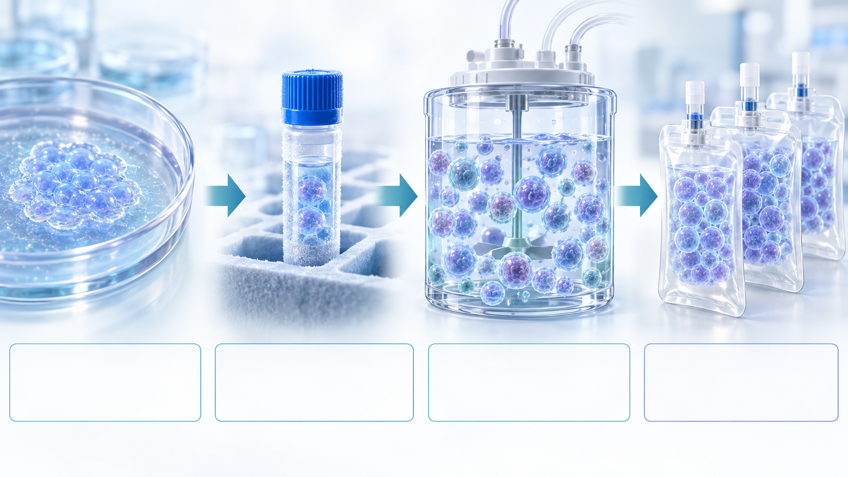 A banked iPS cell line is expanded and differentiated toward immune-cell products