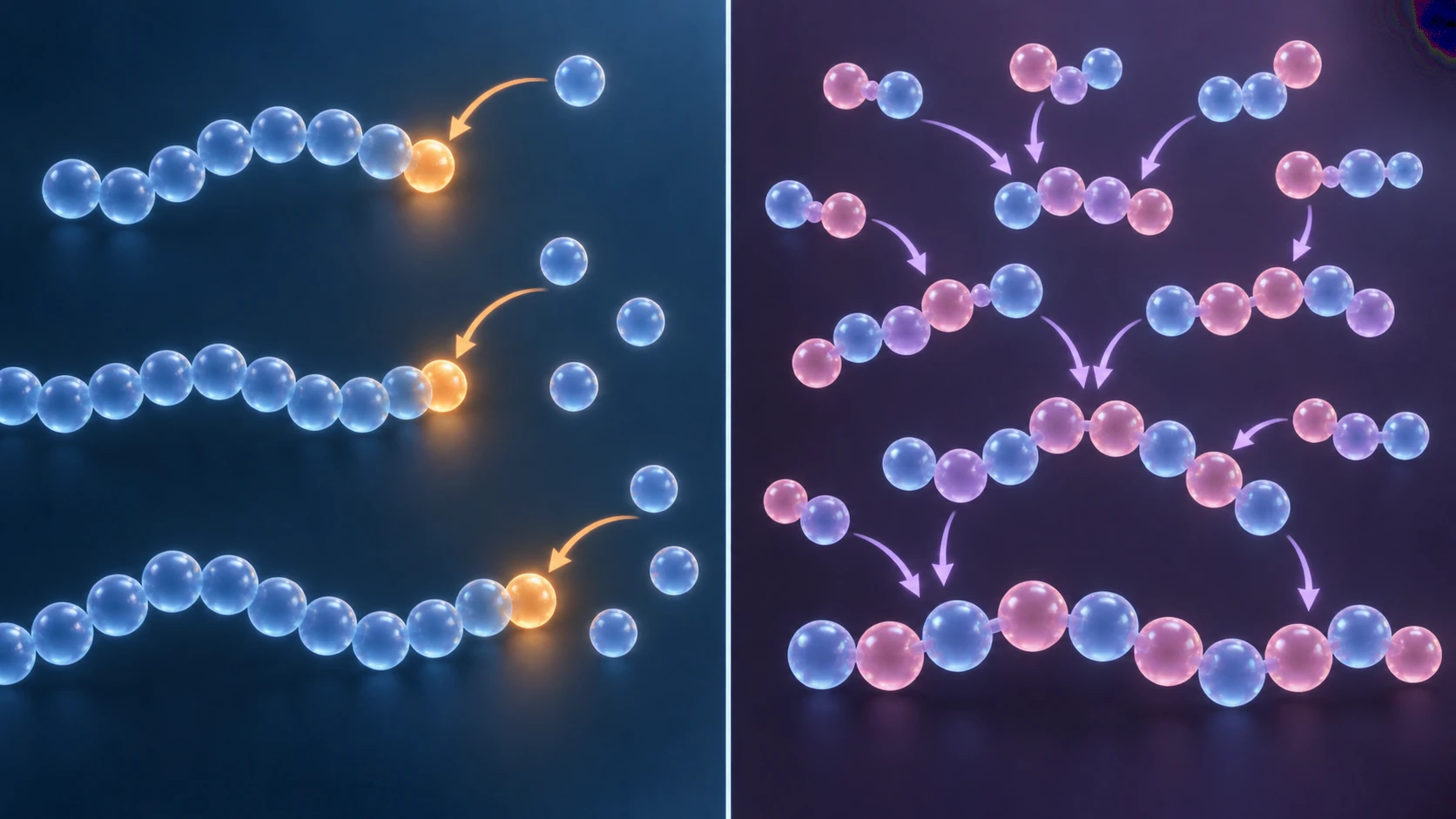 Difference between chain-growth and step-growth polymerisation