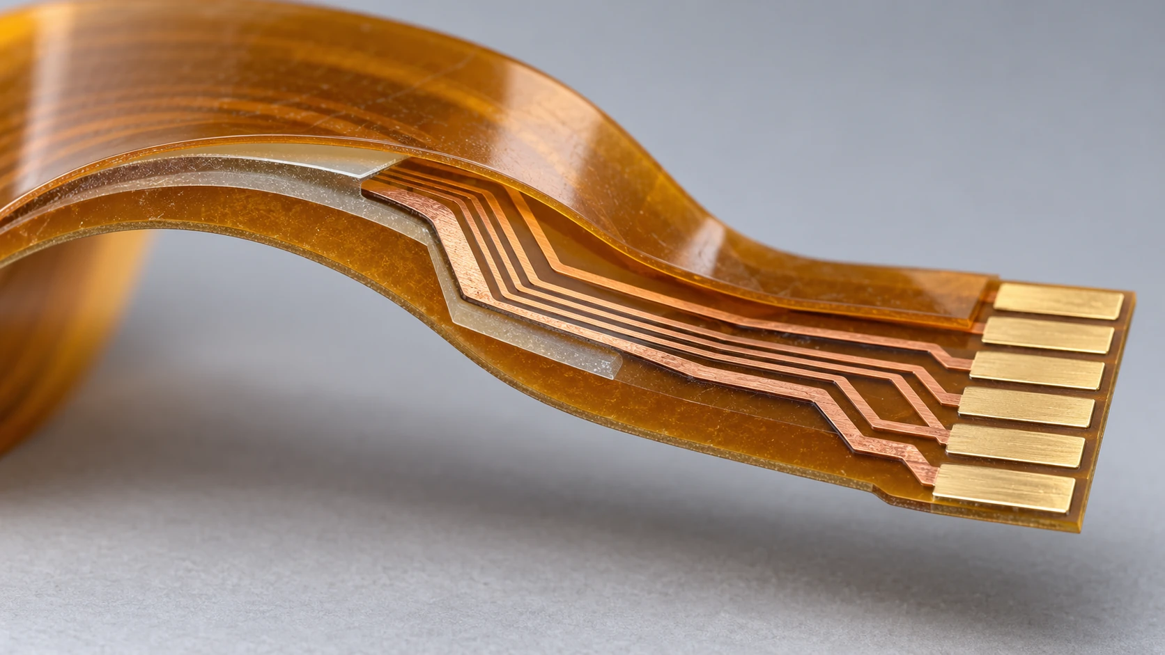 Schematic cross-section of an FPC