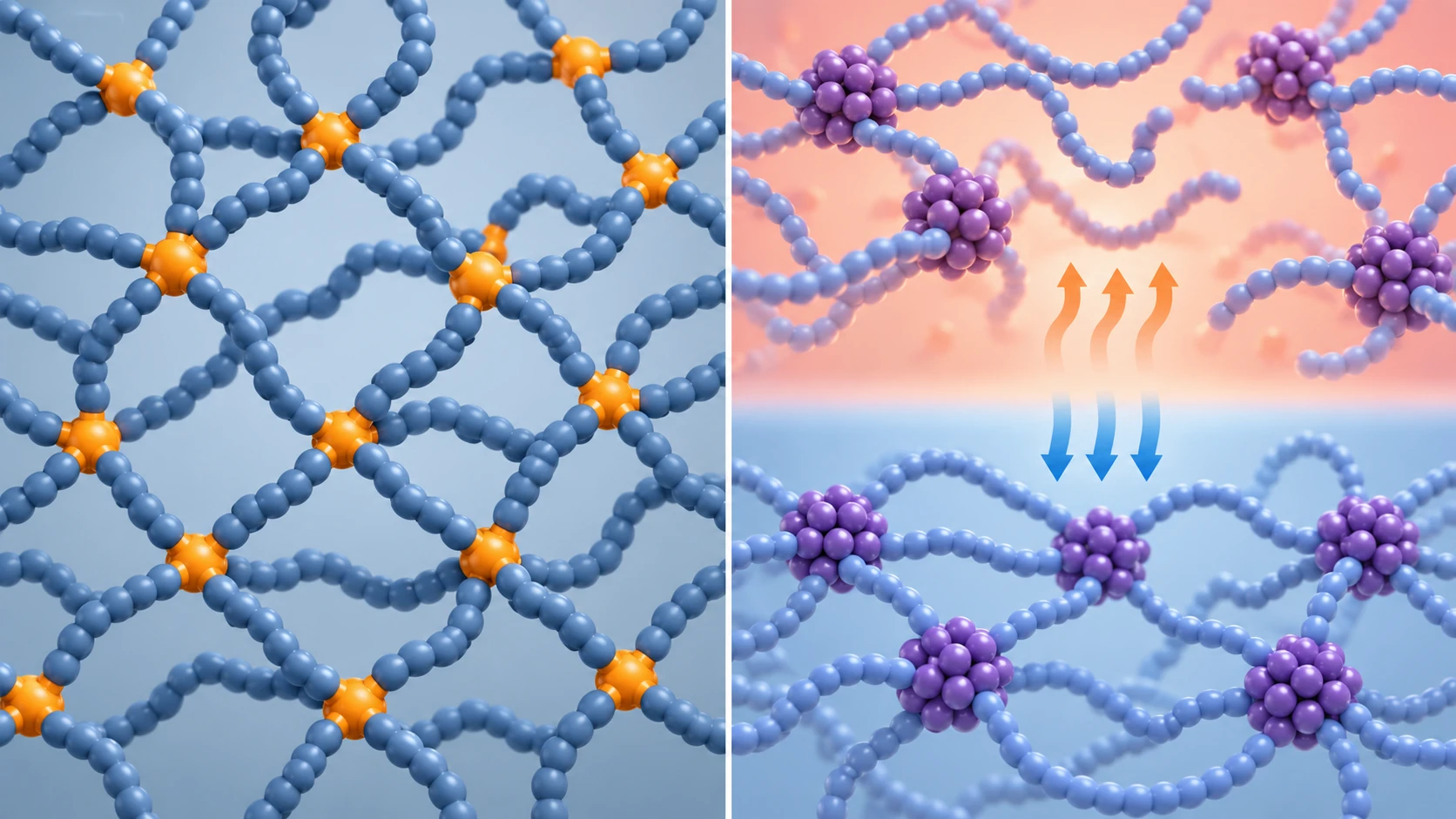 Structural differences between vulcanised rubber, TPE and TPV